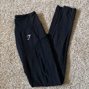 Gymshark black training mesh leggings size xs